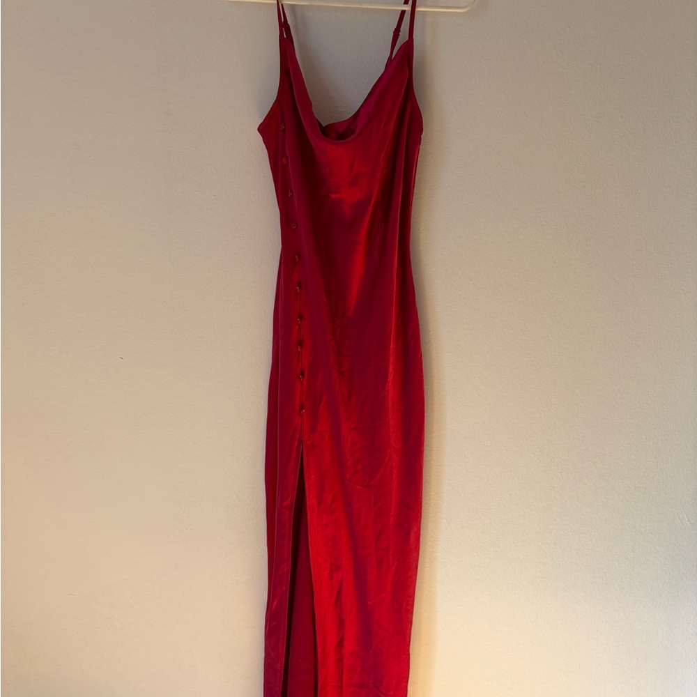 NOT FOR SALE DO NOT BUY Chic Pink More to Come Maxi Dress with Button Detail